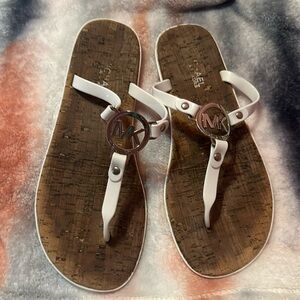 Size 9 Michael Kore white sandals